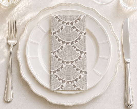 Elephant - Printed Guest Towel