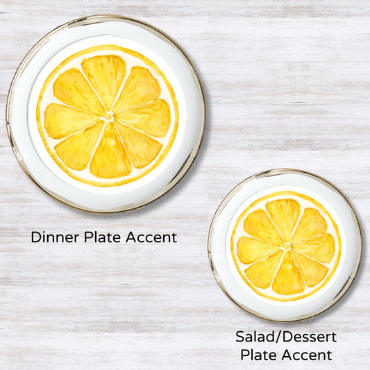 Lemon Slice Plate Accents