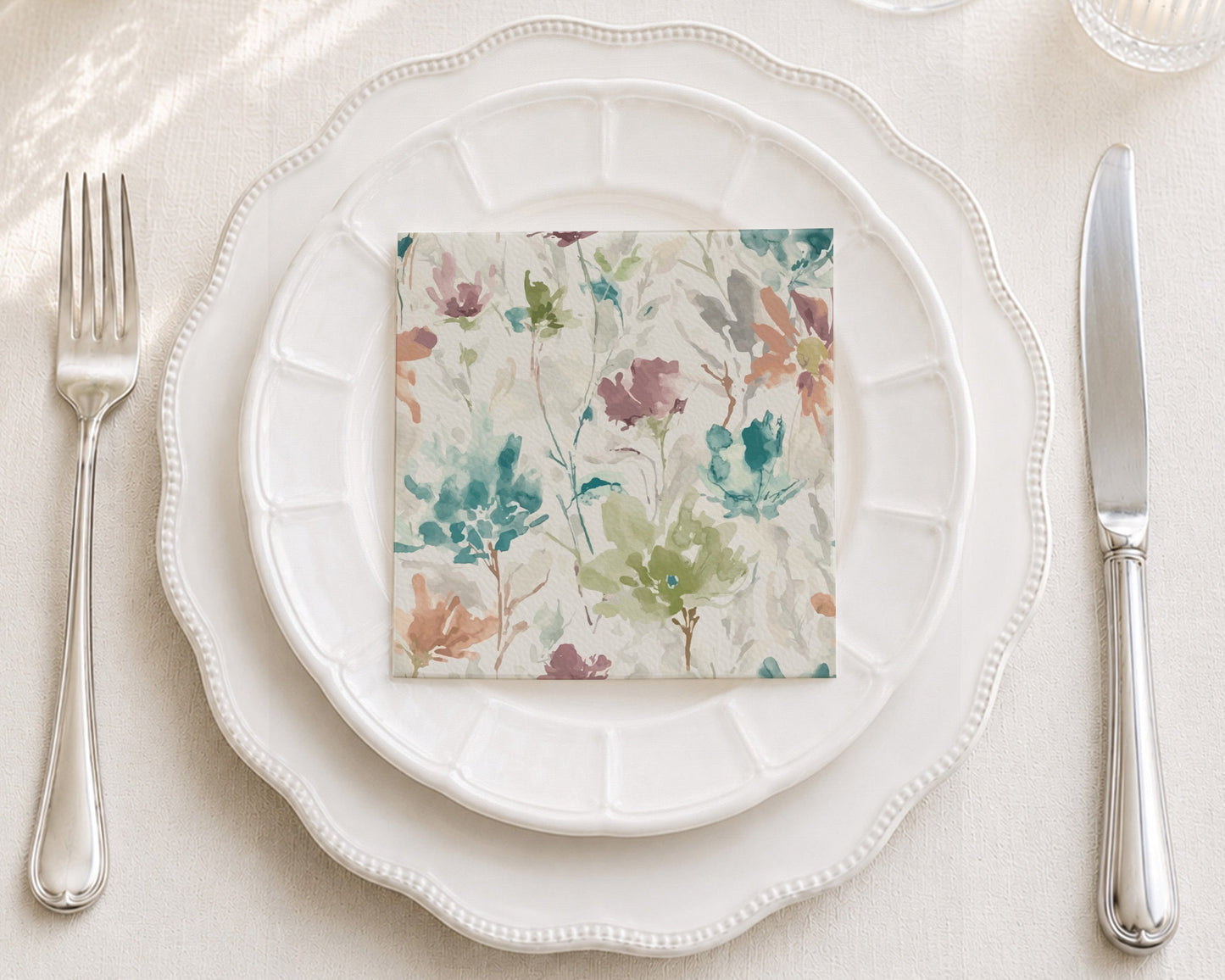 Floral Haze Cocktail Napkin