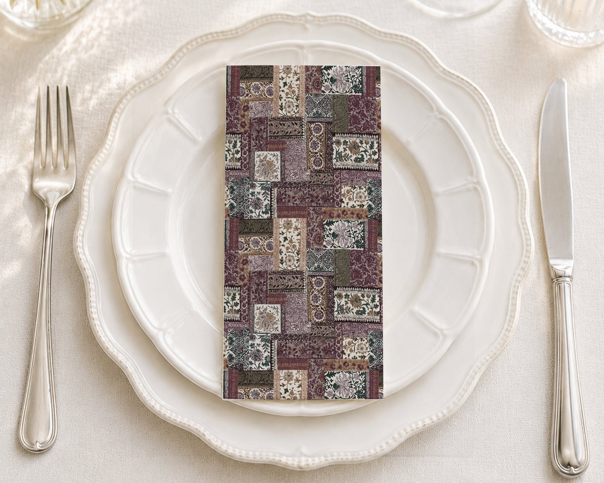 Forest Patchwork - Printed Guest Towel