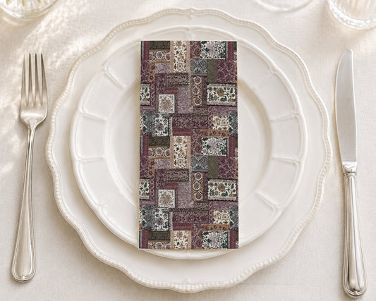 Forest Patchwork - Printed Guest Towel