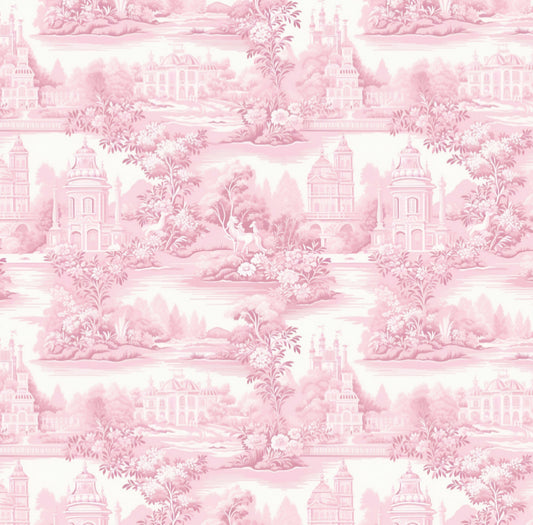 Pink Toile - (SQUARE)