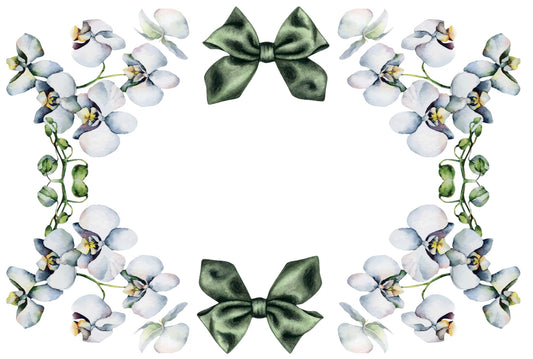 Orchid Bow Wreath - Placemat