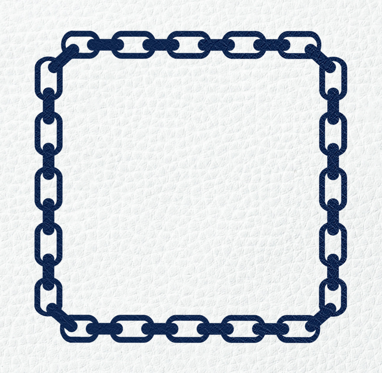 Chain Navy Cocktail Napkin