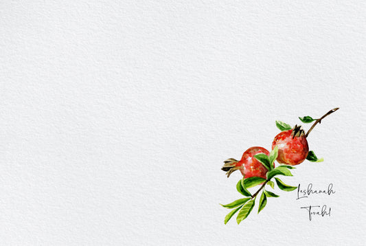 Pomegranate Watercolor (English) Placemat