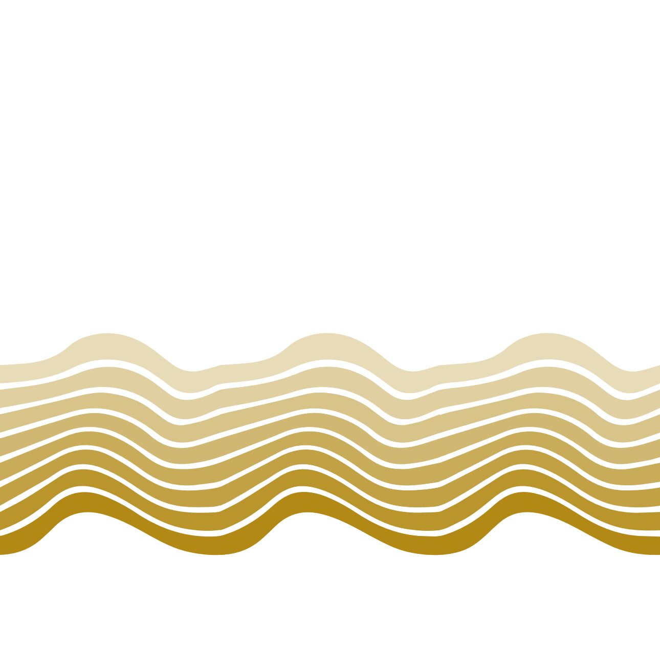 Ombre Wave Gold Cocktail Napkin