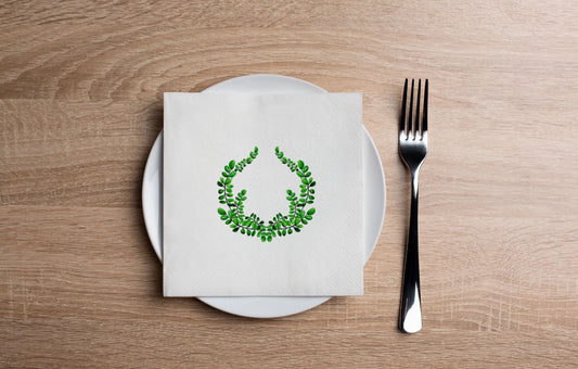 Crest Foliage Cocktail Napkin