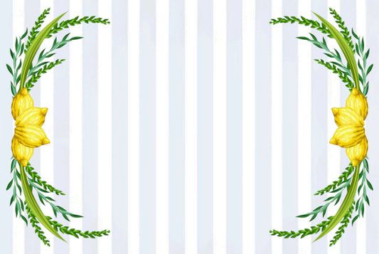 Stripe Lulav Wreath - Placemat