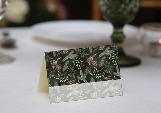 Branches and Cones Place Cards