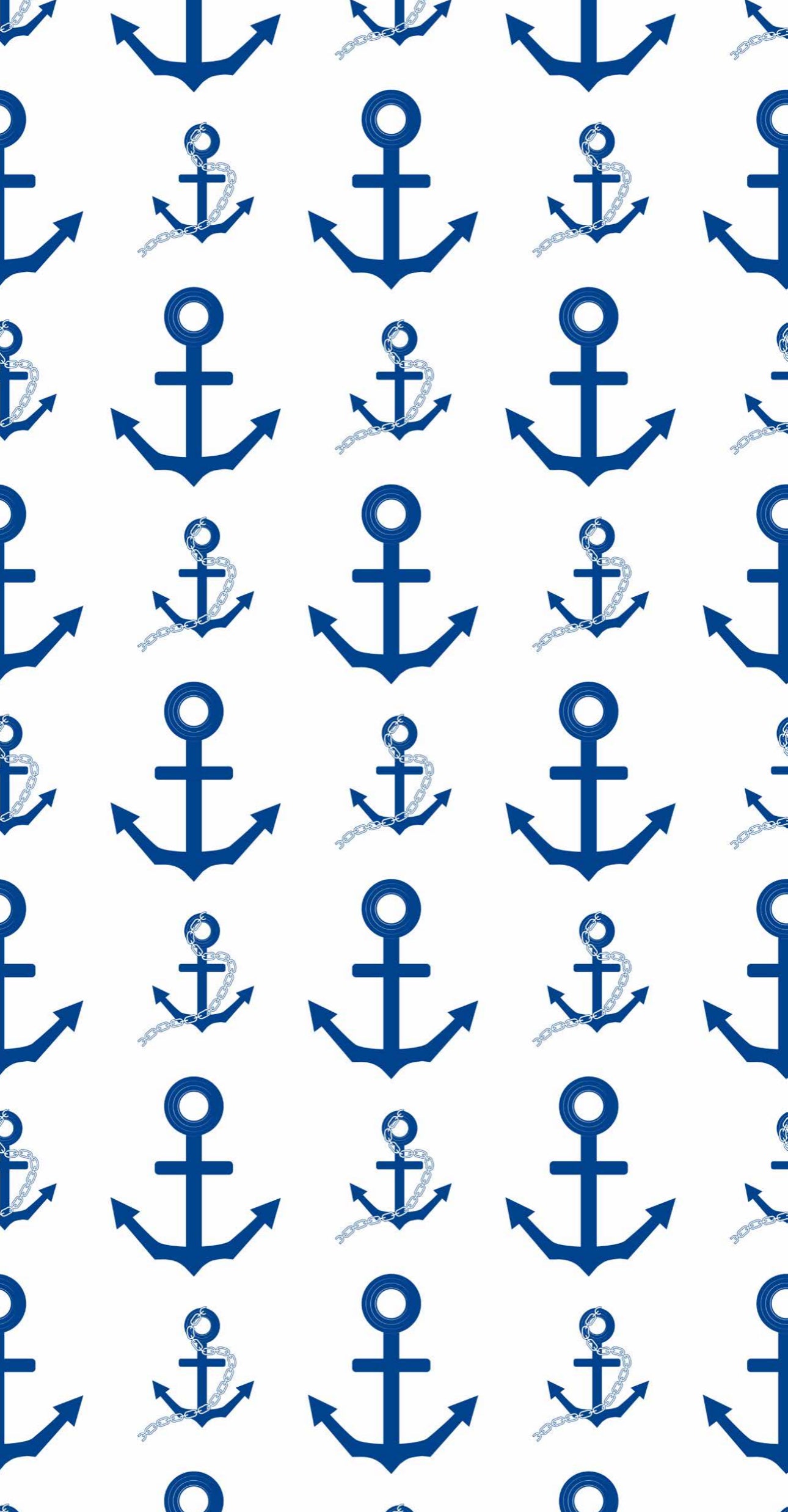 Navy Anchor - Printed Guest Towel