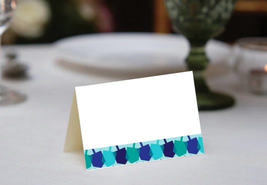 Merging Dreidels Place Cards