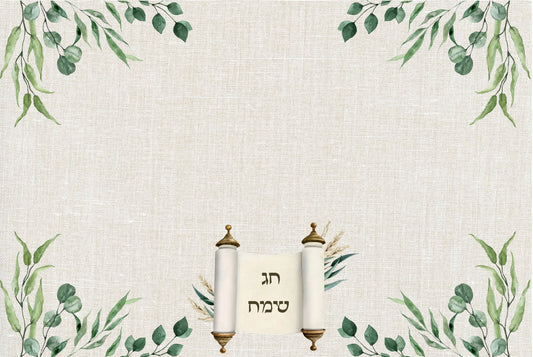 Watercolor Eucalyptus Torah - Placemat