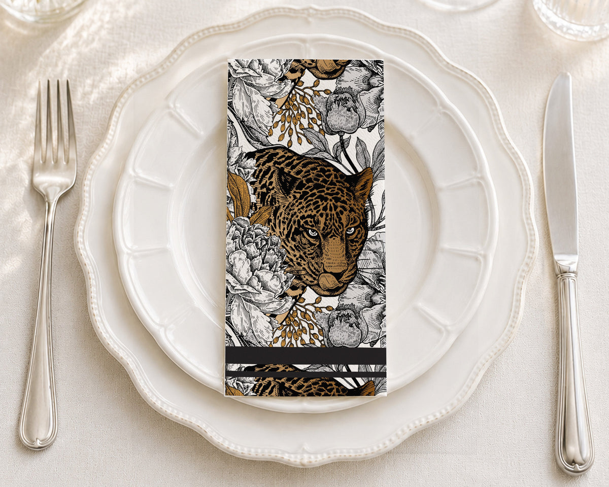 Garden Leopard - Printed Guest Towel