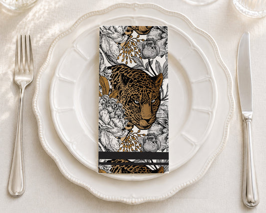 Garden Leopard - Printed Guest Towel