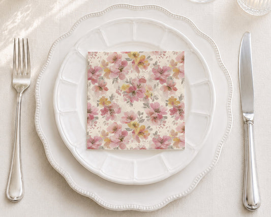 Golden Blush Cocktail Napkin