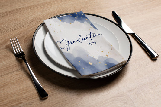 Graduation 2026 - Printed Guest Towel
