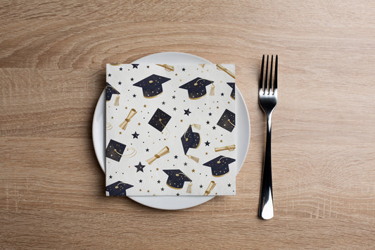 Graduation Stars Cocktail Napkin