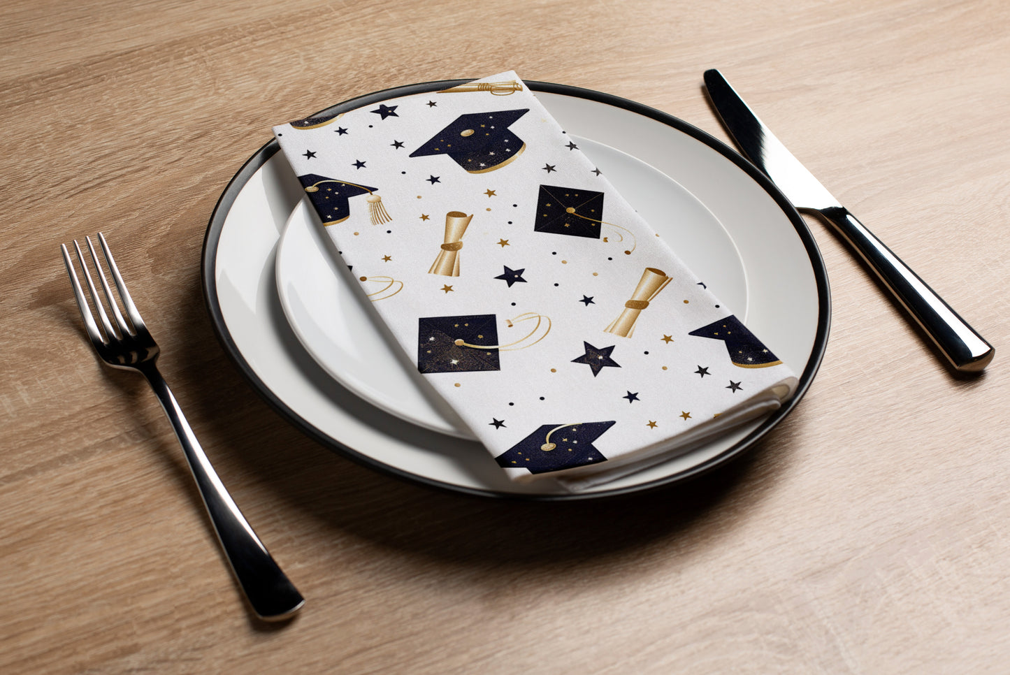 Graduation Stars - Printed Guest Towel