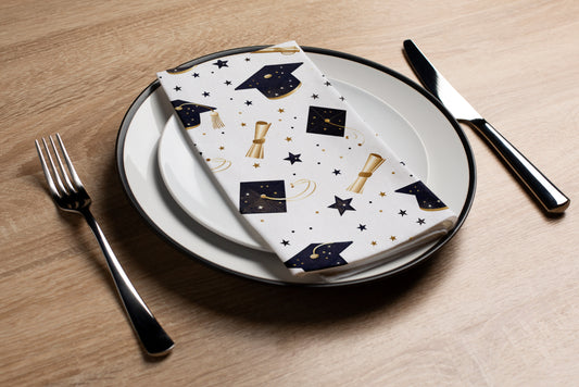 Graduation Stars - Printed Guest Towel
