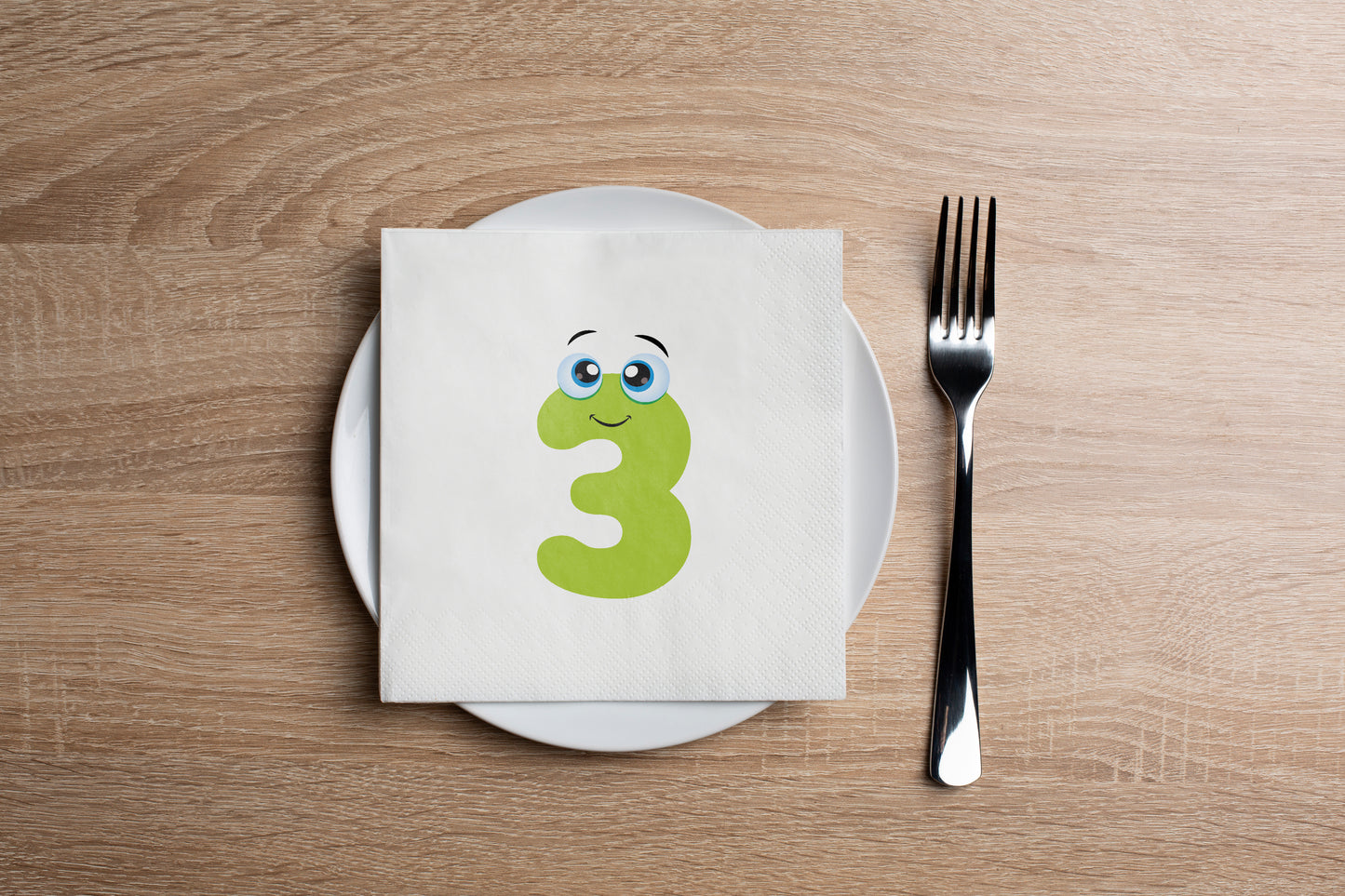 Green 3 Cocktail Napkin