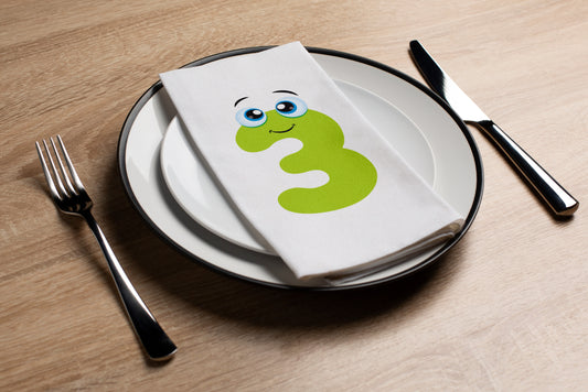 Green 3 - Printed Guest Towel