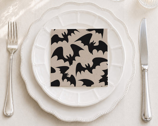 Halloween Bats Cocktail Napkin