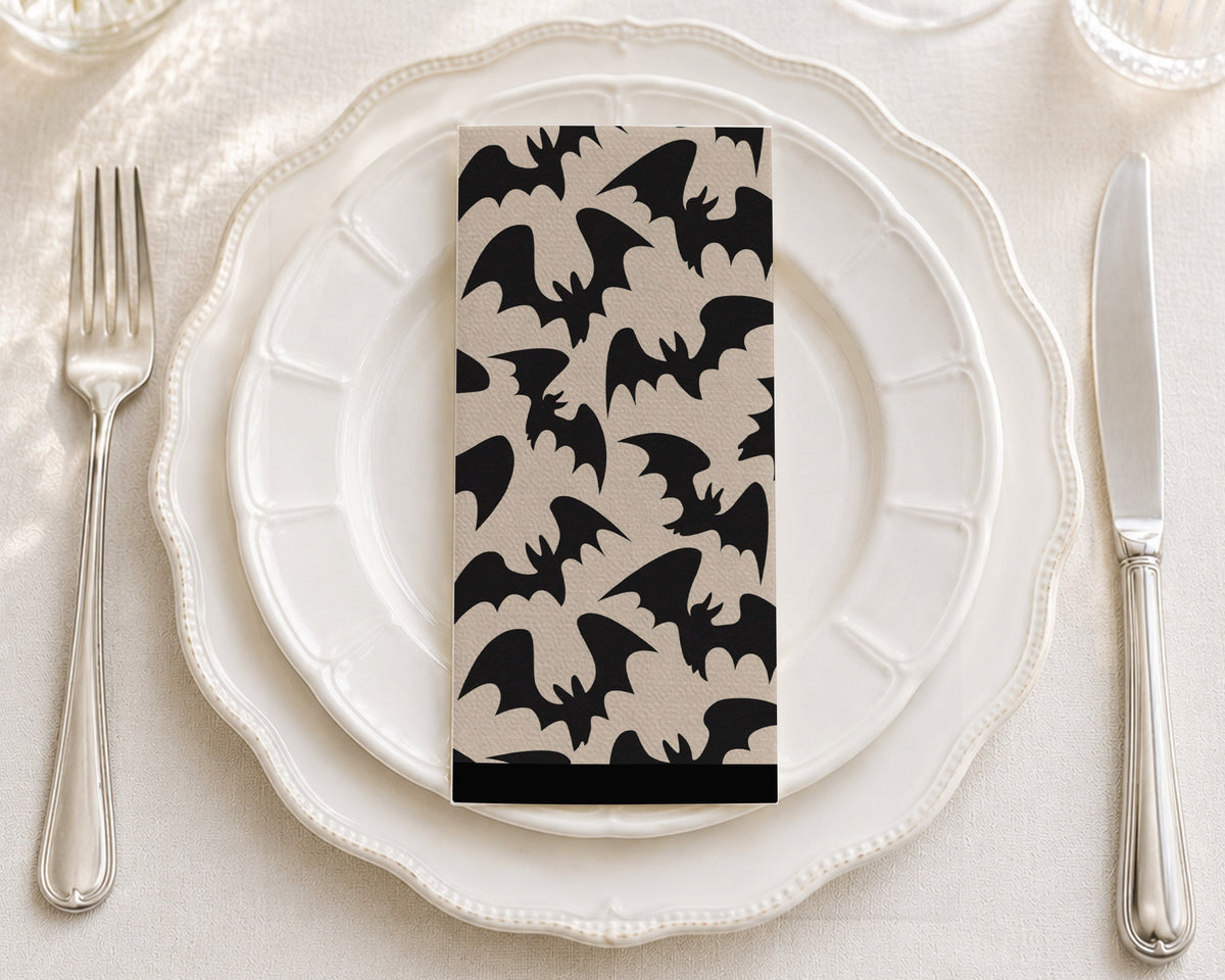 Halloween Bats - Printed Guest Towel
