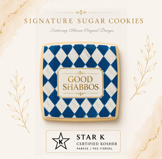 Harlequin Blue Good Shabbos Cookies | 12 Pack | Free Shipping