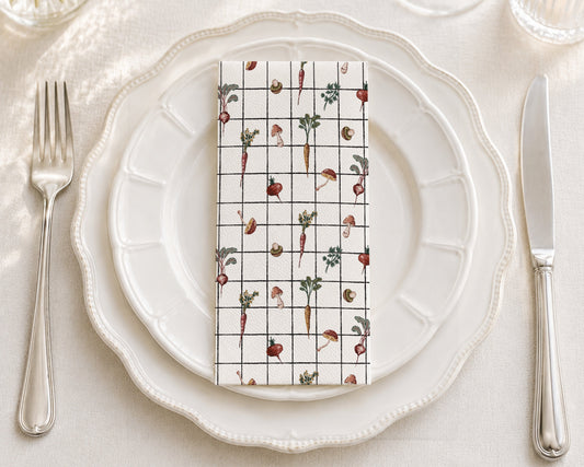 Harvest Grid - Printed Guest Towel
