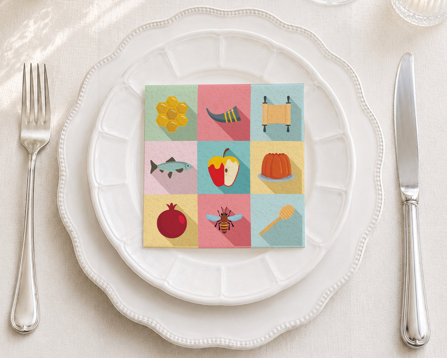 High Holidays Icon Cocktail Napkin