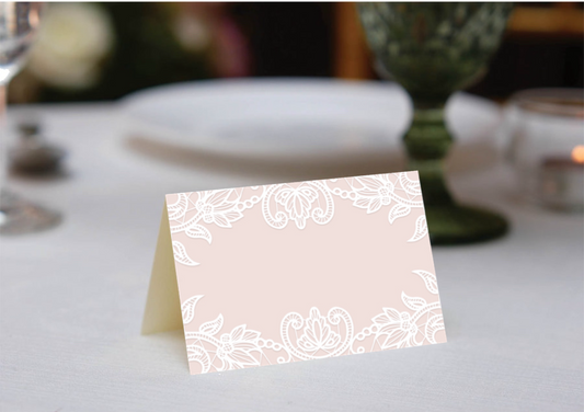 Chantilly Pesach (Pink) - Place Cards