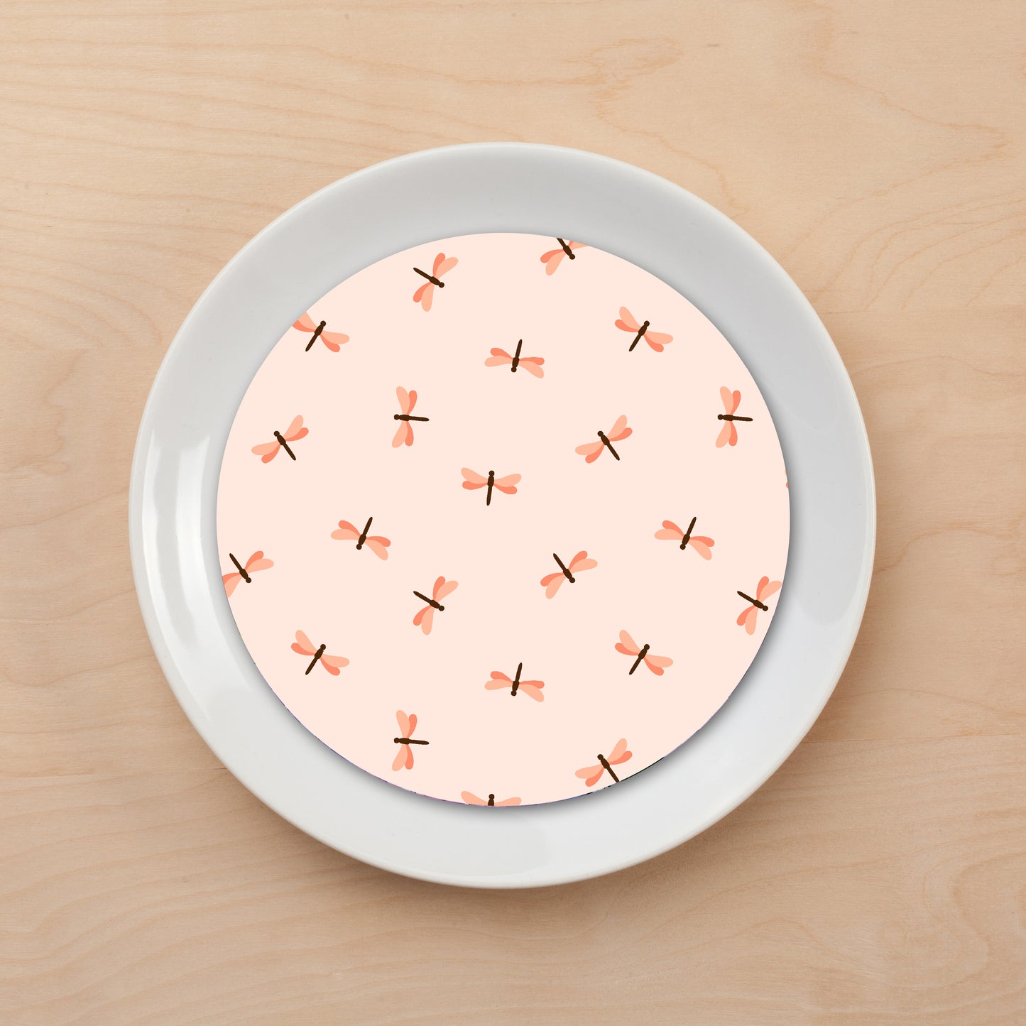 Sunset Dragonflies Plate Accent