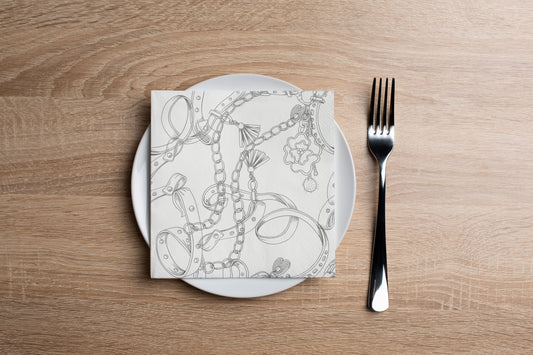 Chain Strap Cocktail Napkin