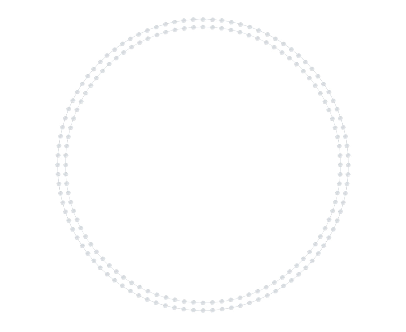 Pearls Silver (Die Cut) Charger (Circle)