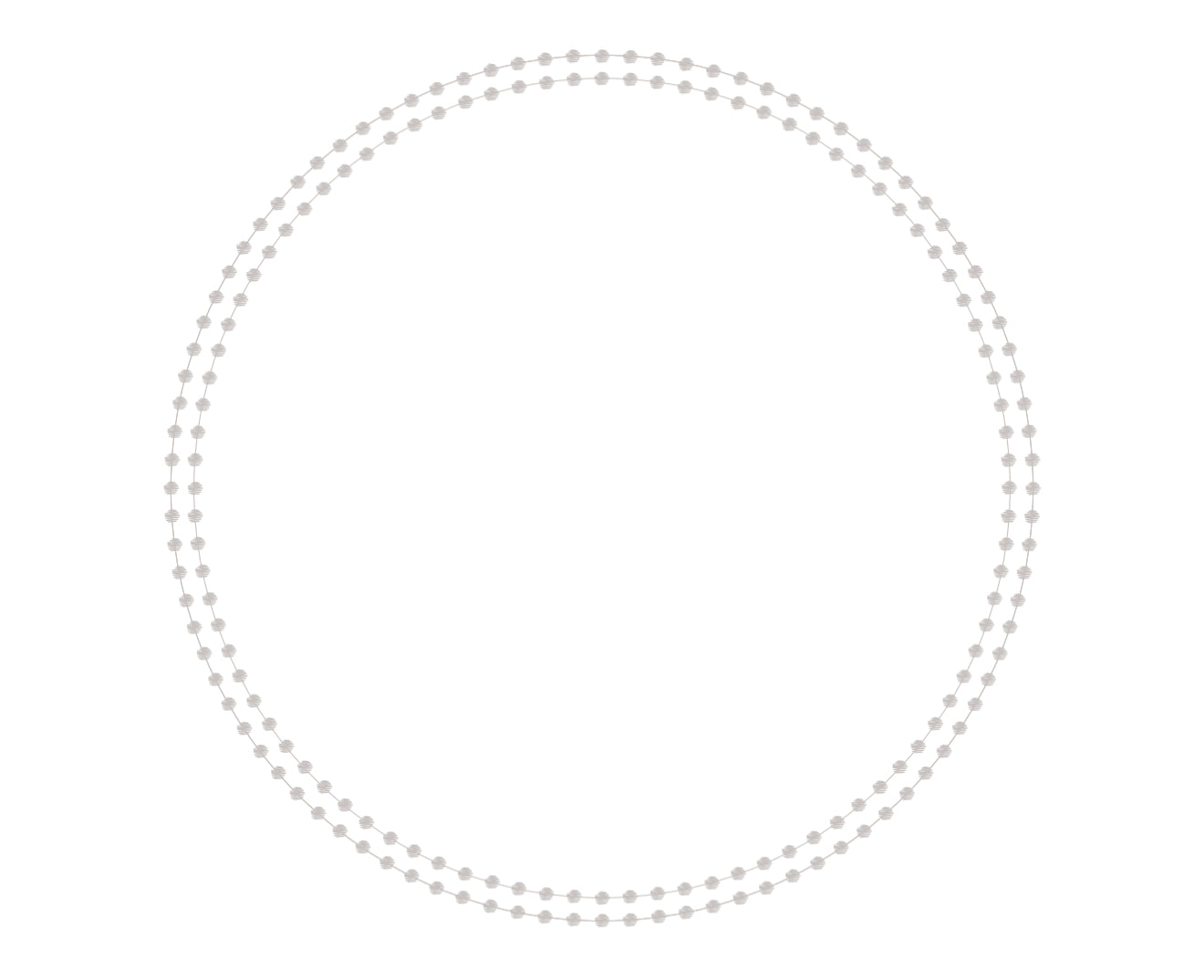 Pearls Taupe (Die Cut) Charger (Circle)