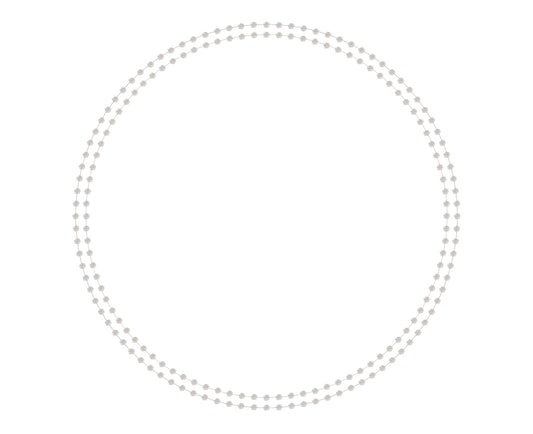 Pearls Taupe (Die Cut) Charger (Circle)