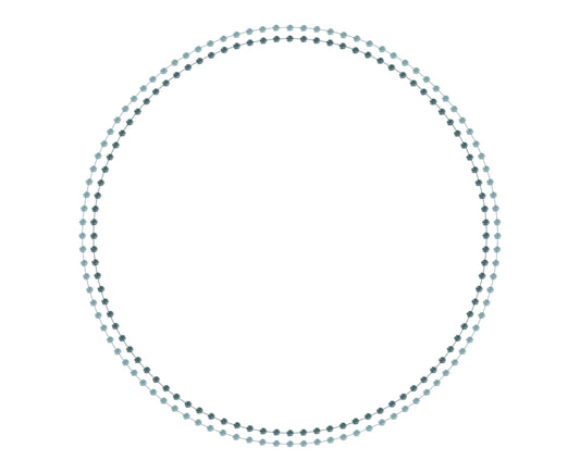 Pearls Teal (Die Cut) Charger (Circle)