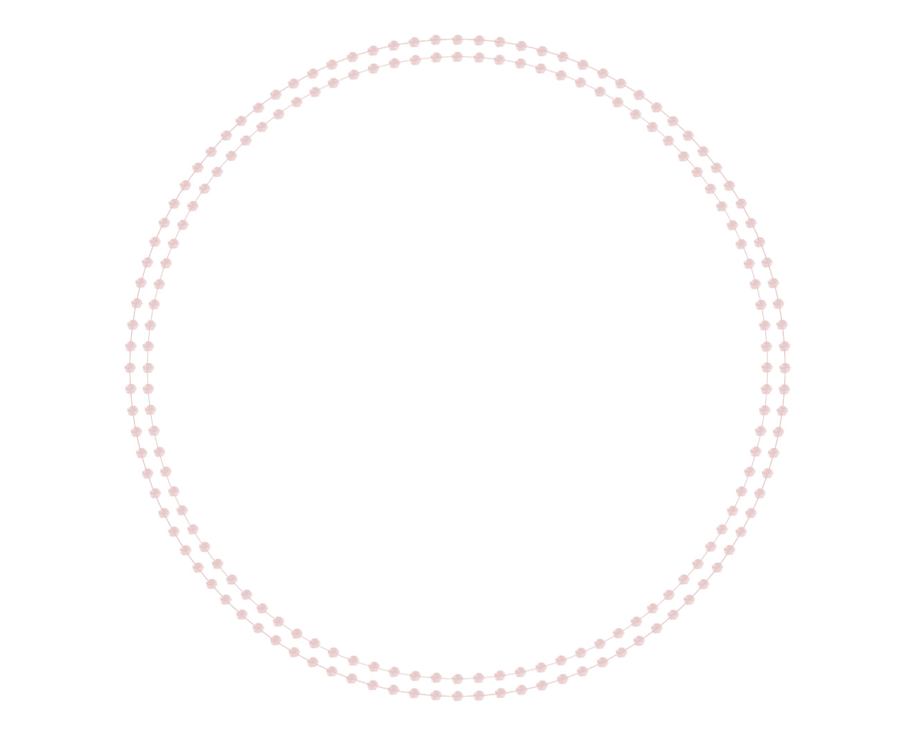 Pearls Pink (Die Cut) Charger (Circle)