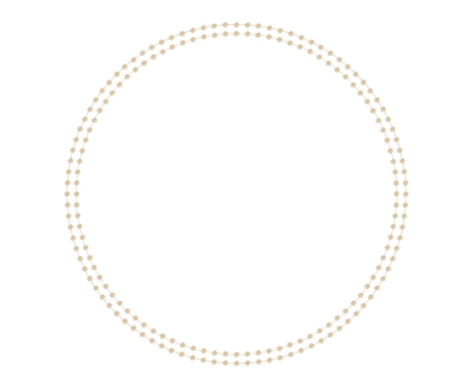 Pearls Gold (Die Cut) Charger (Circle)