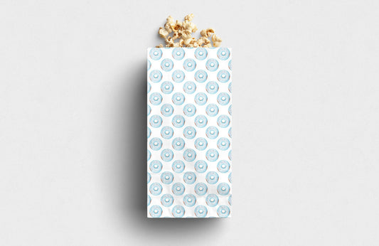 Blue Donuts Printed Paper Bag