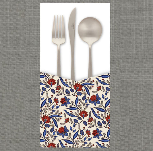 Lotus Paisley Cutlery Pouch
