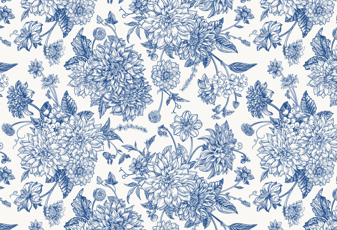 Blue Chrysanthemums - Placemat