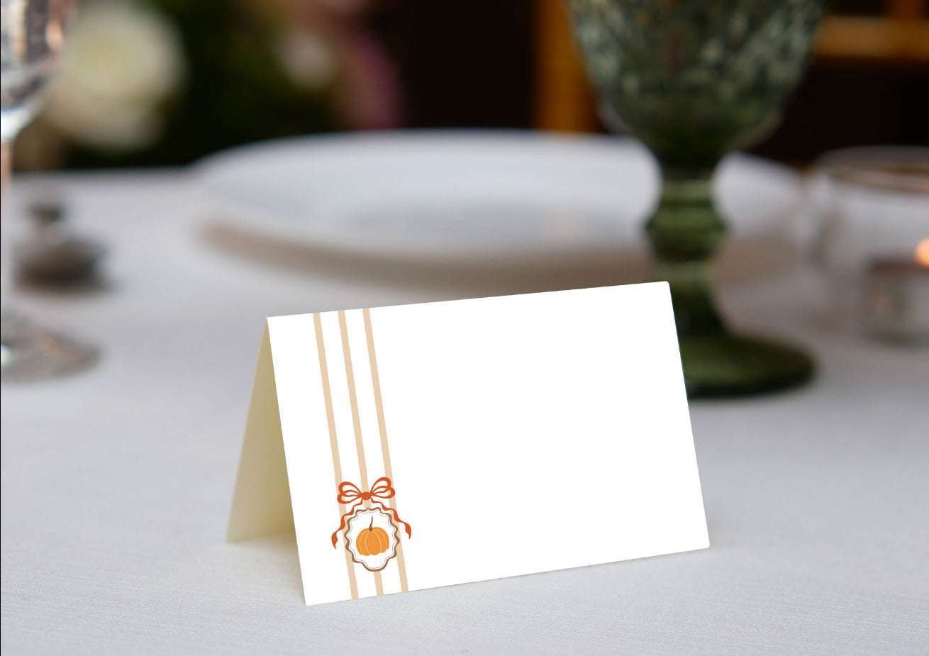 Thanksgiving Cameo Place Cards