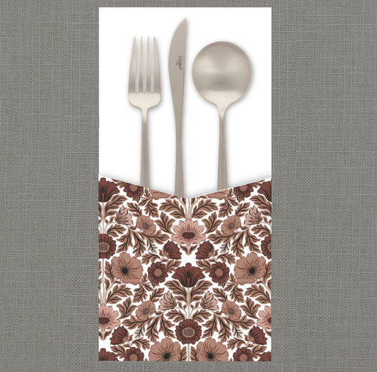 Folk Flowers Cutlery Pouch