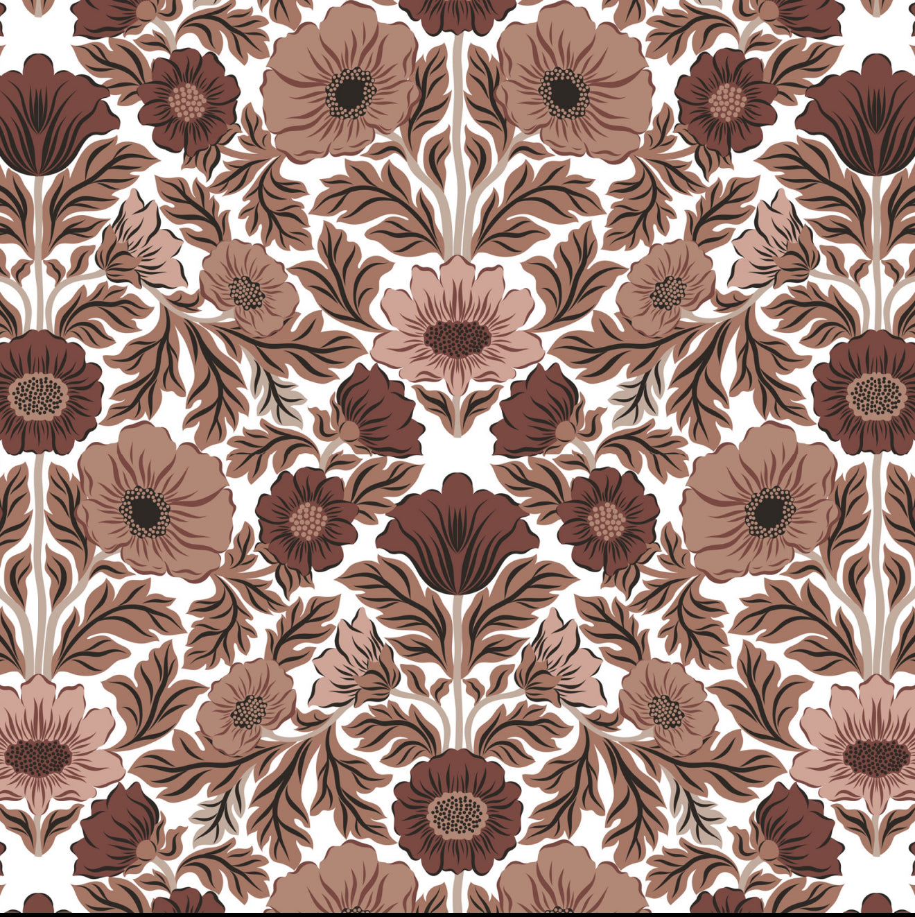 Folk Flowers Cocktail Napkin