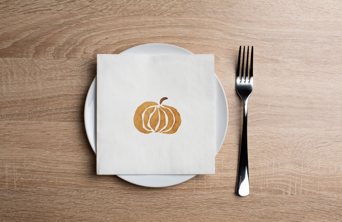 Solo Pumpkin Cocktail Napkin