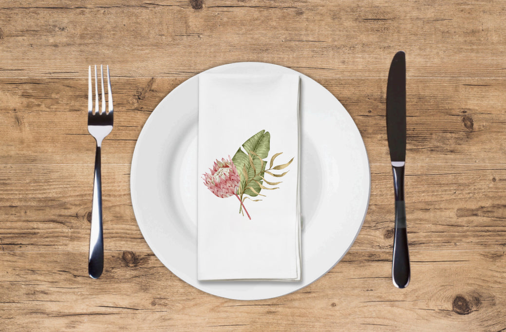 Protea Bouquet - Printed Guest Towel