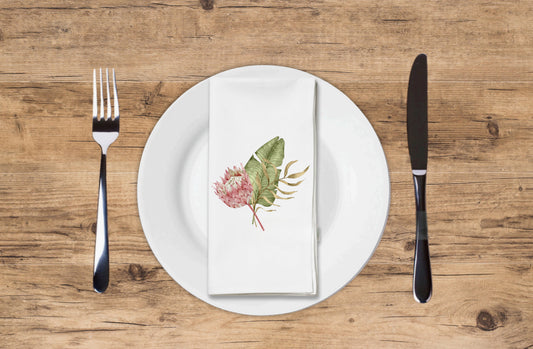 Protea Bouquet - Printed Guest Towel