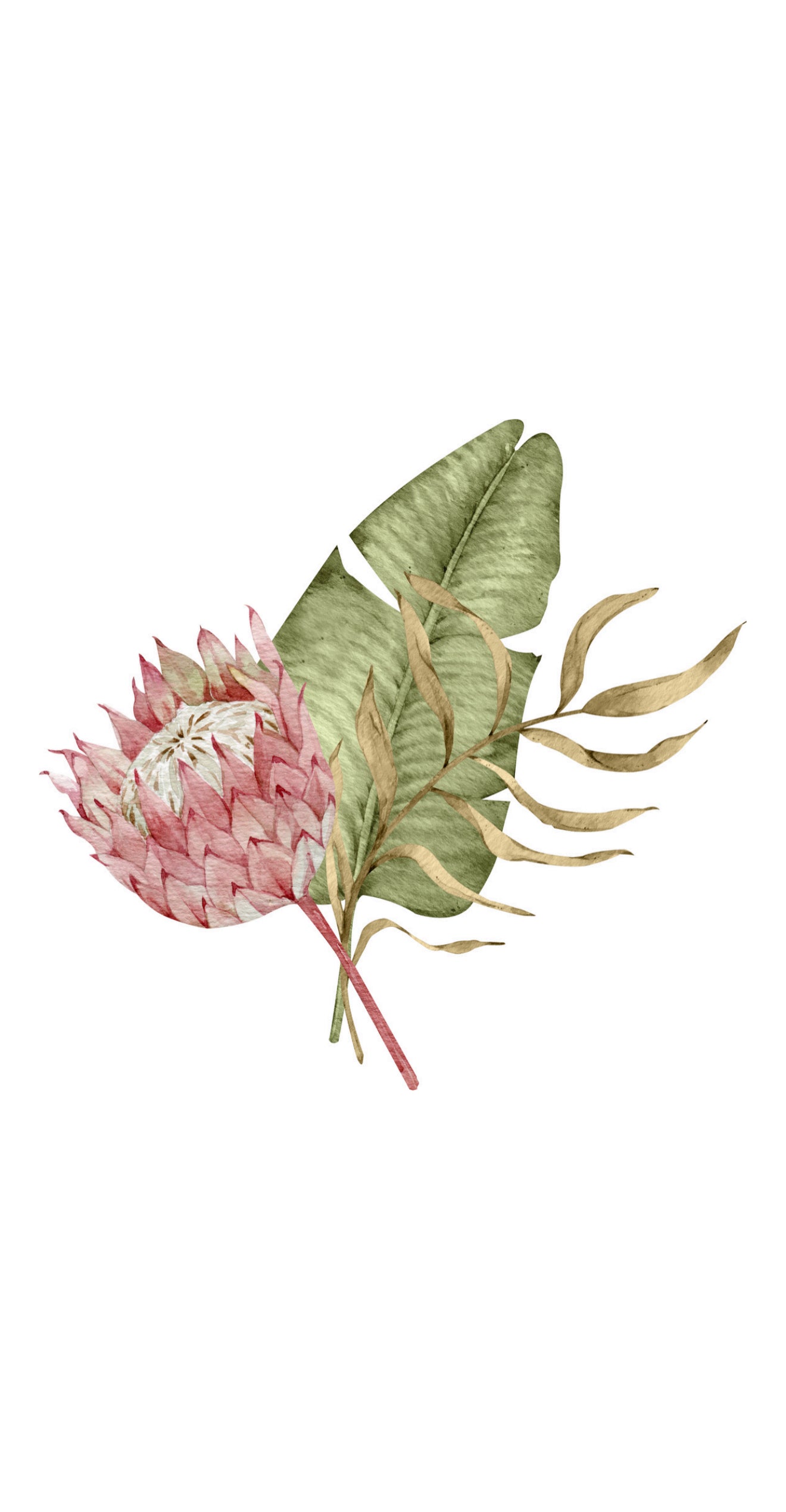 Protea Bouquet - Printed Guest Towel