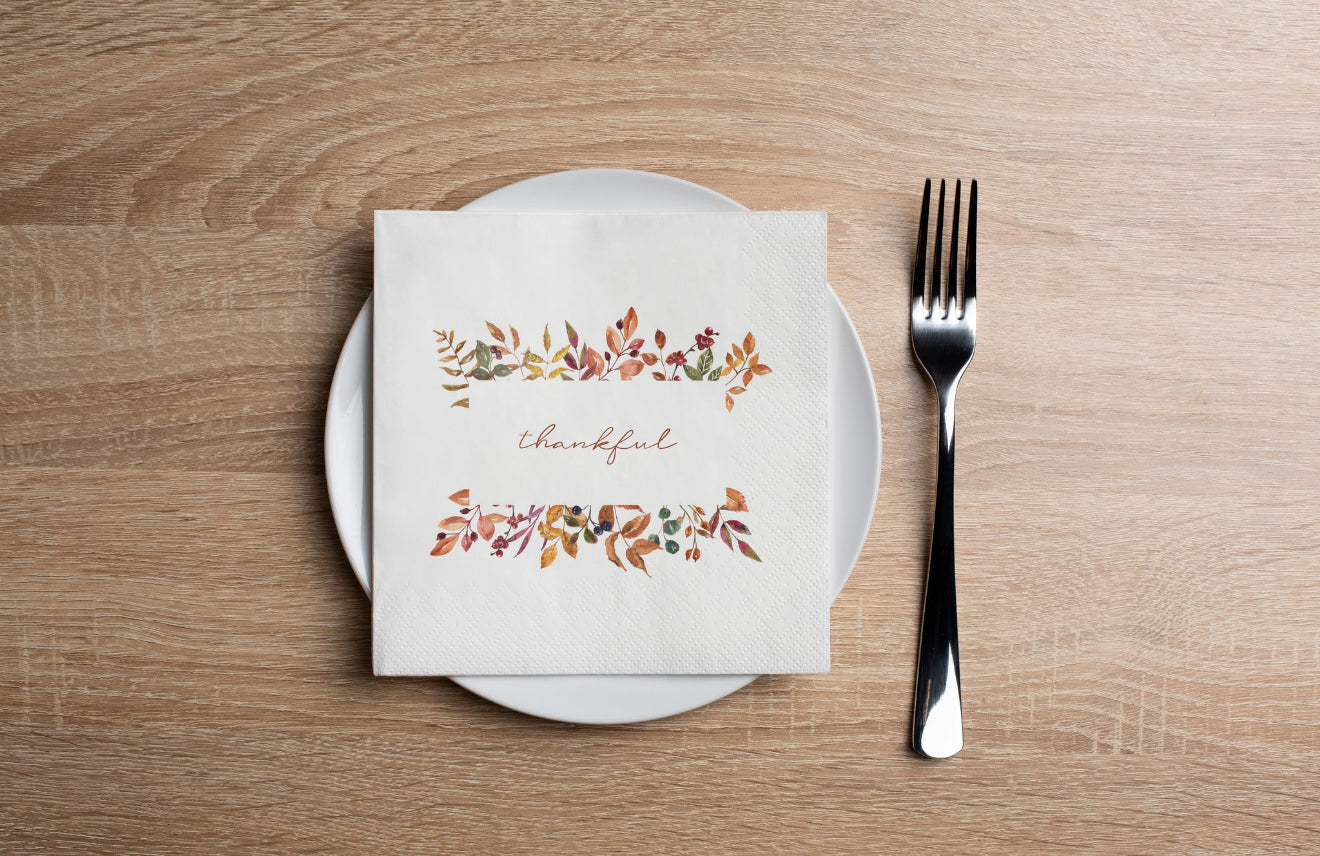 Thankful Frame Cocktail Napkin